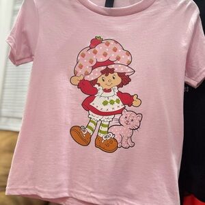 Pink Kids Shirt with Cartoon Print